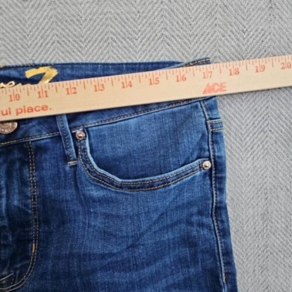 SEVEN 7 JEANS WOMEN'S TOWER STRAIGHT CROP DESIGNER SIZE 10 (36x24) New w/ Tags - Picture 3 of 16
